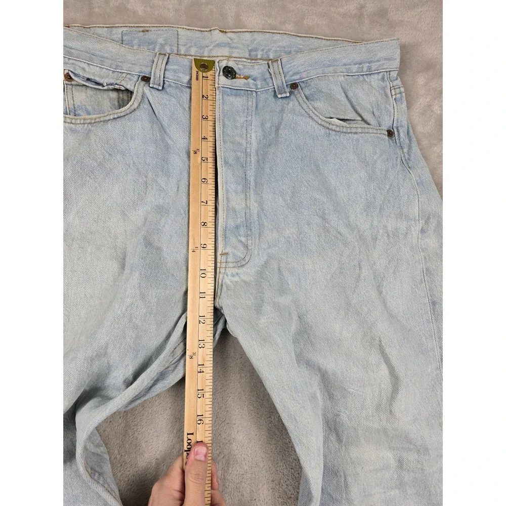 Vintage Levi's 501 Button Fly Jeans Mens 36x32 Fit 34x31 Blue Made In USA 80s